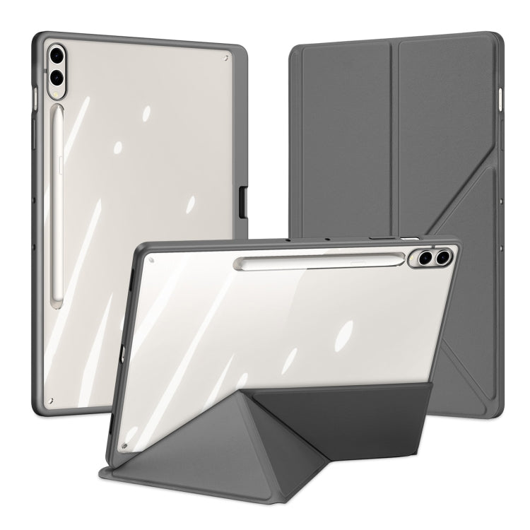 For Samsung Galaxy Tab S10+ DUX DUCIS Magi Series Smart Leather Tablet Case(Grey) - free shipping - PMC Jewellery - Order now!