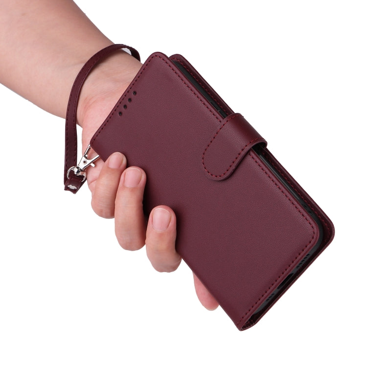 For Samsung Galaxy S24 FE 5G BETOPNICE BN-005 2 in 1 Detachable Imitate Genuine Leather Phone Case(Wine Red) - Galaxy S24 FE 5G Cases by BETOPNICE | Online Shopping South Africa | PMC Jewellery | Buy Now Pay Later Mobicred