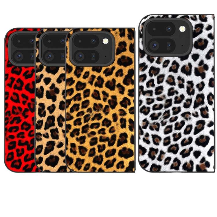 For Google Pixel 9 Pro Fold Black Frame Leopard Full Coverage Phone Case(Leopard Print) - Google Cases by PMC Jewellery | Online Shopping South Africa | PMC Jewellery | Buy Now Pay Later Mobicred