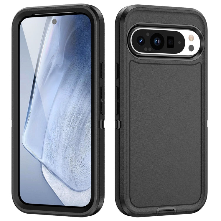 For Google Pixel 9 Life Waterproof Rugged PC + Silicone Phone Case(Black) - Google Cases by PMC TechLife | Online Shopping South Africa | PMC TechLife | Buy Now Pay Later Mobicred
