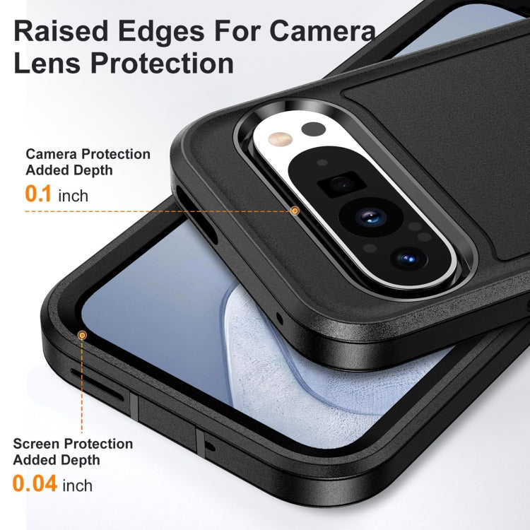 For Google Pixel 9 Life Waterproof Rugged PC + Silicone Phone Case(Black) - Google Cases by PMC TechLife | Online Shopping South Africa | PMC TechLife | Buy Now Pay Later Mobicred