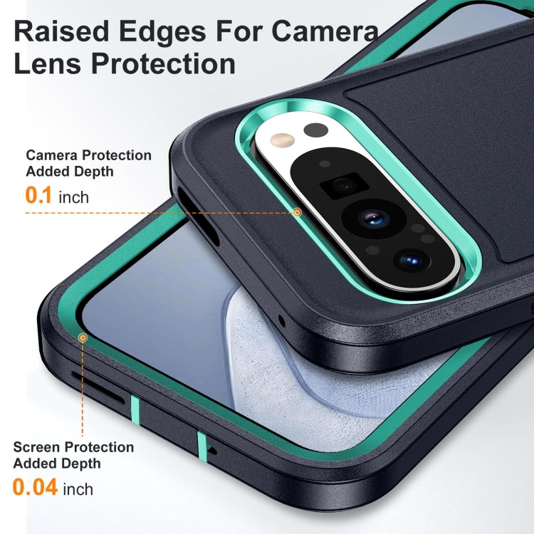 For Google Pixel 9 Life Waterproof Rugged PC + Silicone Phone Case(Dark Blue + Light Blue) - Google Cases by PMC TechLife | Online Shopping South Africa | PMC TechLife | Buy Now Pay Later Mobicred