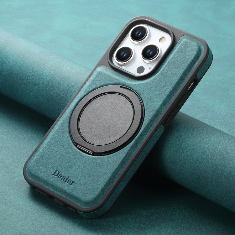 For iPhone 16 Pro Max Denior A14 Skin Feel Rotating Holder MagSafe Phone Case(Blue) - free shipping - PMC TechLife - Order now!