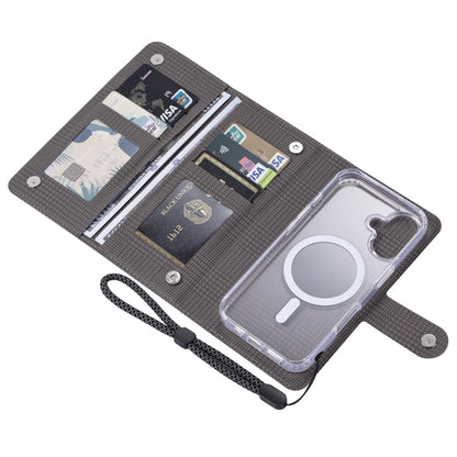 For Samsung Galaxy S24+ 5G ViLi GHA-C Series RFID MagSafe Magnetic Flip Leather Phone Case(Grey) - Galaxy S24+ 5G Cases by ViLi | Online Shopping South Africa | PMC Jewellery | Buy Now Pay Later Mobicred