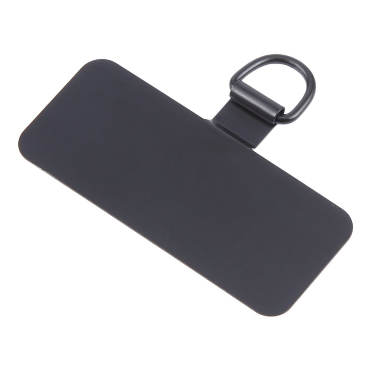 Rectangle Metal Mobile Phone Lanyard Fixing Gasket(Black) - Lanyards & Wrist Straps by PMc TechLife | Online Shopping South Africa | PMc TechLife | Buy Now Pay Later Mobicred