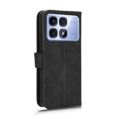 For Redmi K70 Ultra Skin Feel Magnetic Flip Leather Phone Case(Black) - Xiaomi Cases by PMC Jewellery | Online Shopping South Africa | PMC Jewellery | Buy Now Pay Later Mobicred