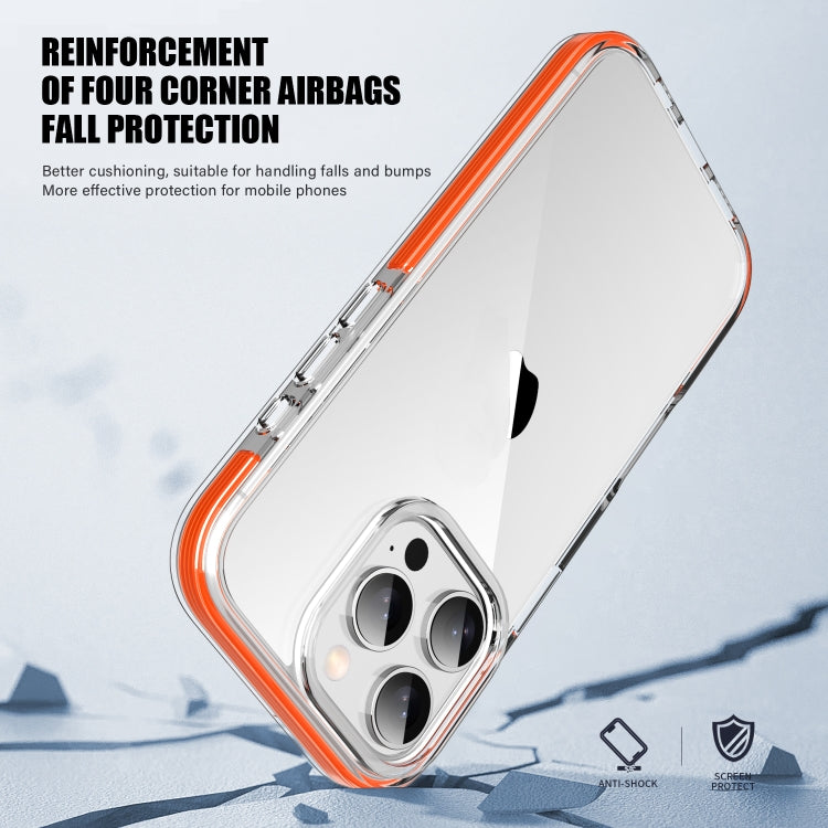For iPhone 16 Plus TPE Airbag TPU+ PC Full Coverage Phone Case(Orange) - iPhone 16 Plus Cases by PMC TechLife | Online Shopping South Africa | PMC TechLife | Buy Now Pay Later Mobicred