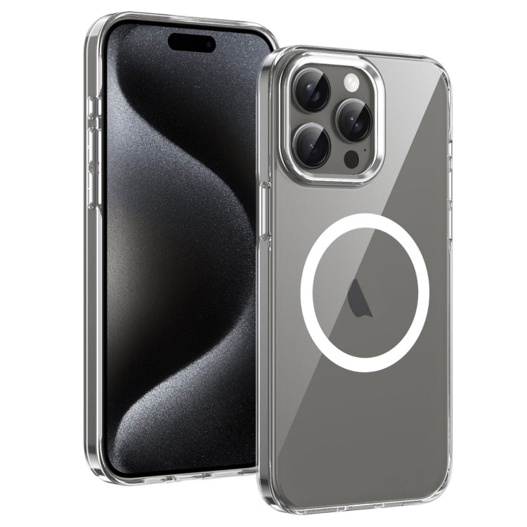 For iPhone 16 Pro Max Ice Feel HD Transparent MagSafe PC Full Coverage Phone Case(White) - iPhone 16 Pro Max Cases by PMC TechLife | Online Shopping South Africa | PMC TechLife | Buy Now Pay Later Mobicred