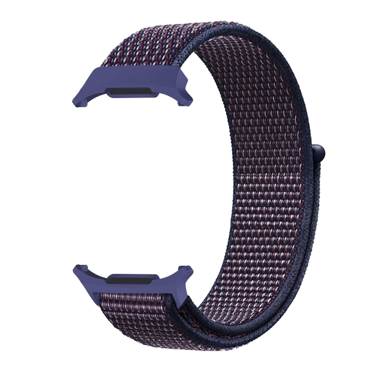 For Samsung Galaxy Watch Ultra 47mm Plastic Connector Nylon Loop Watch Band(Indigo Blue) - Watch Bands by PMC Jewellery | Online Shopping South Africa | PMC Jewellery | Buy Now Pay Later Mobicred