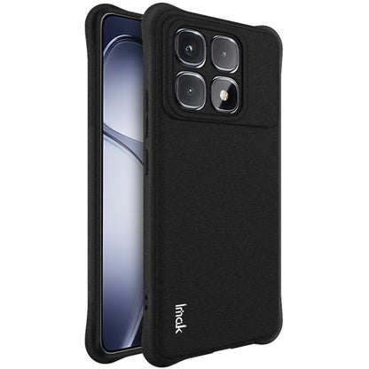 For Redmi K70 Ultra 5G imak Shockproof Airbag TPU Phone Case(Matte Black) - Xiaomi Cases by imak | Online Shopping South Africa | PMC Jewellery | Buy Now Pay Later Mobicred