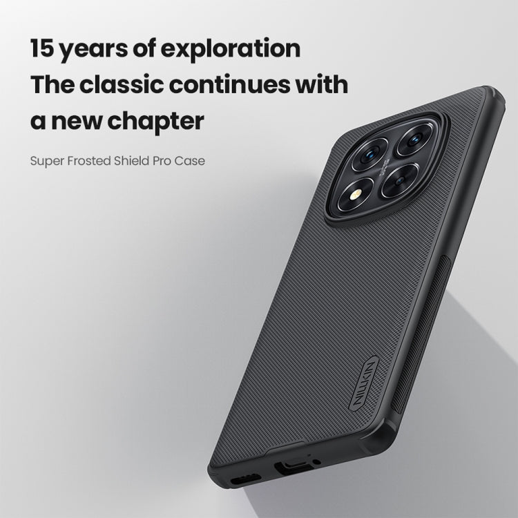 For Redmi Note 14 Pro+ 5G NILLKIN Frosted Shield Pro PC + TPU Phone Case(Black) - Note 14 Pro+ Cases by NILLKIN | Online Shopping South Africa | PMC Jewellery | Buy Now Pay Later Mobicred