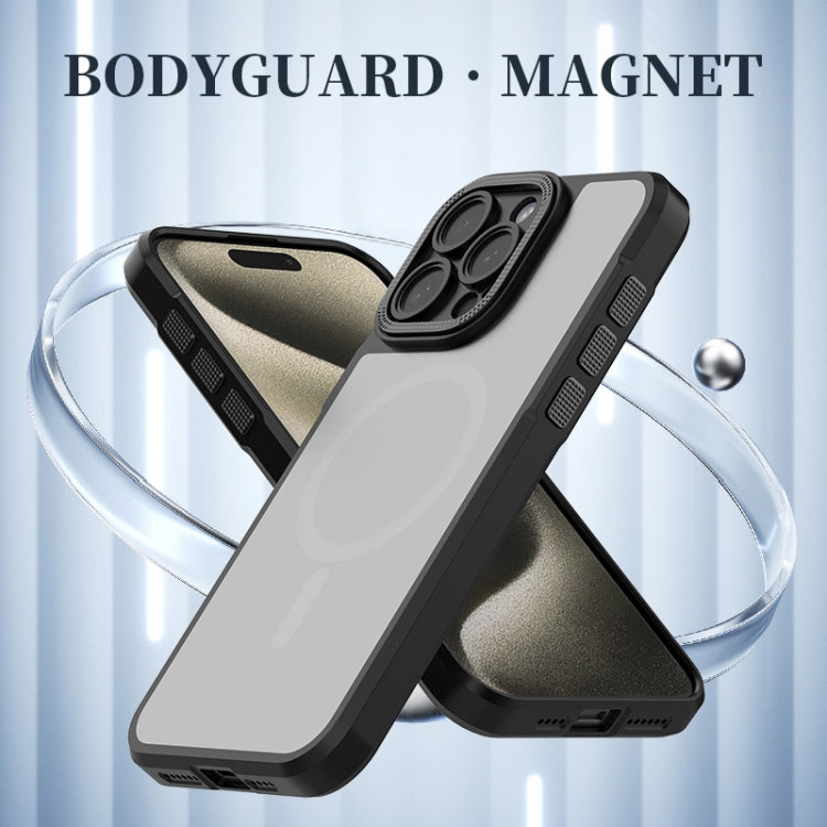 For iPhone 16 Pro Max Bodyguard MagSafe Magnetic Phone Case(Black) - iPhone 16 Pro Max Cases by PMC Jewellery | Online Shopping South Africa | PMC Jewellery | Buy Now Pay Later Mobicred