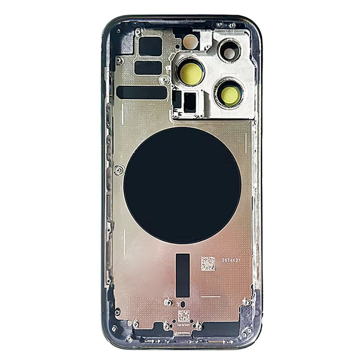 For iPhone 14 Pro Battery Back Cover with Side Keys & Card Tray, Version:CE EU Version(Silver) - free shipping - PMC Jewellery - Order now!