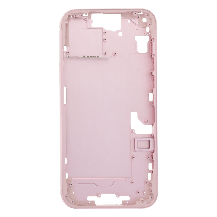 For iPhone 15 Plus Middle Frame Bezel Plate with Side Keys + Card Tray, Version:US Version(Pink) - LCD Related Parts by PMC Jewellery | Online Shopping South Africa | PMC Jewellery | Buy Now Pay Later Mobicred