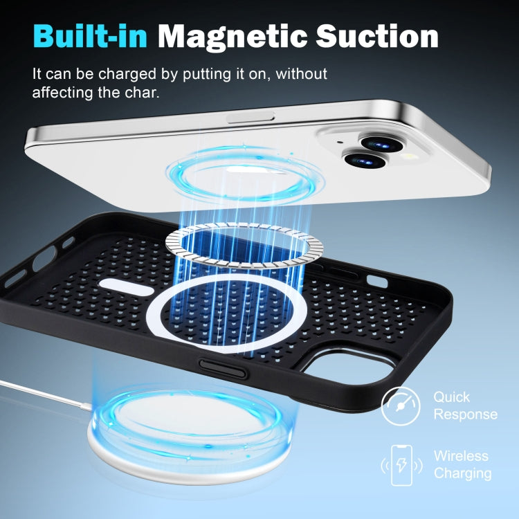 For iPhone 16 Pro Ice Feeling Cooling MagSafe Magnetic Phone Case(Black) - iPhone 16 Pro Cases by PMC Jewellery | Online Shopping South Africa | PMC Jewellery | Buy Now Pay Later Mobicred