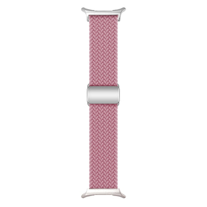 For Samsung Galaxy Watch Ultra 47mm Nylon Loop Magnetic Buckle Watch Band(Pink) - Watch Bands by PMC Jewellery | Online Shopping South Africa | PMC Jewellery | Buy Now Pay Later Mobicred