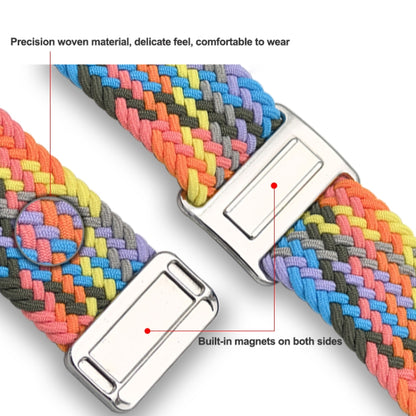 For Samsung Galaxy Watch Ultra 47mm Nylon Loop Magnetic Buckle Watch Band(Colorful Starlight) - Watch Bands by PMC Jewellery | Online Shopping South Africa | PMC Jewellery | Buy Now Pay Later Mobicred