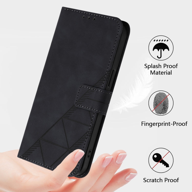 For Redmi K70 Ultra 5G Global Crossbody 3D Embossed Flip Leather Phone Case(Black) - Xiaomi Cases by PMC Jewellery | Online Shopping South Africa | PMC Jewellery | Buy Now Pay Later Mobicred