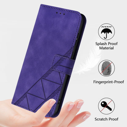 For Redmi K70 Ultra 5G Global Crossbody 3D Embossed Flip Leather Phone Case(Purple) - Xiaomi Cases by PMC Jewellery | Online Shopping South Africa | PMC Jewellery | Buy Now Pay Later Mobicred