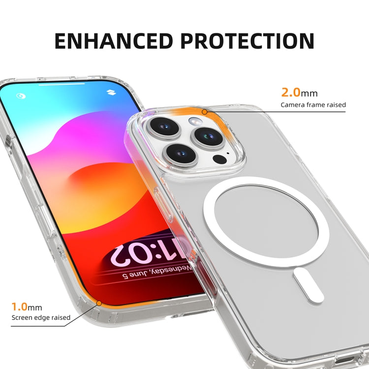 For iPhone 16 Mutural Ice Series MagSafe Magnetic TPU Phone Case(Transparent) - iPhone 16 Cases by Mutural | Online Shopping South Africa | PMC Jewellery | Buy Now Pay Later Mobicred