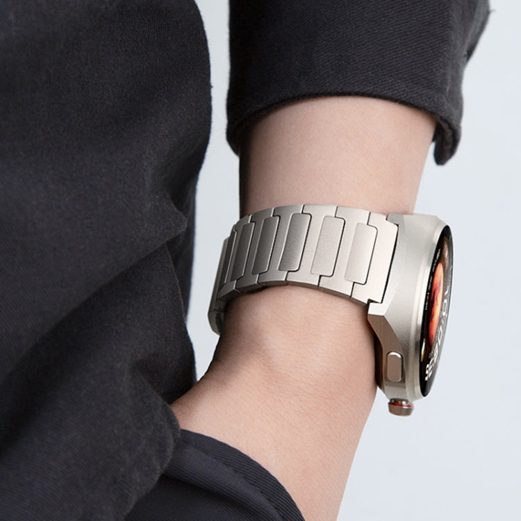 22mm I-shaped Magnetic Buckle Pure Titanium Watch Band(Titanium Silver) - free shipping - PMC TechLife - Order now!