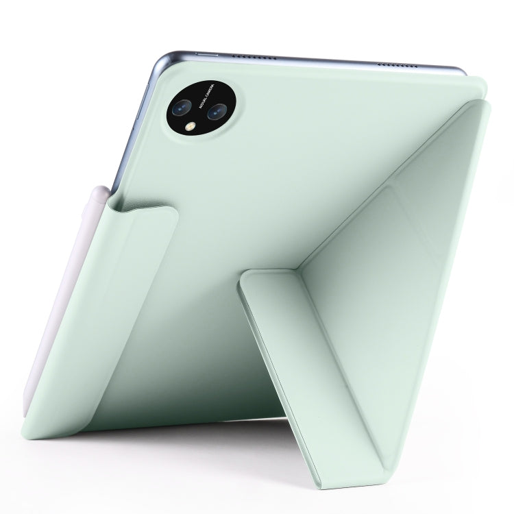 For Honor MagicPad 2 12.3 Fixed Buckle Magnetic Deformation Leather Tablet Case(Baby Green) - Honor by PMC TechLife | Online Shopping South Africa | PMC TechLife | Buy Now Pay Later Mobicred