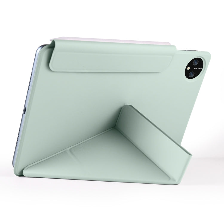 For Honor MagicPad 2 12.3 Fixed Buckle Magnetic Deformation Leather Tablet Case(Baby Green) - Honor by PMC TechLife | Online Shopping South Africa | PMC TechLife | Buy Now Pay Later Mobicred
