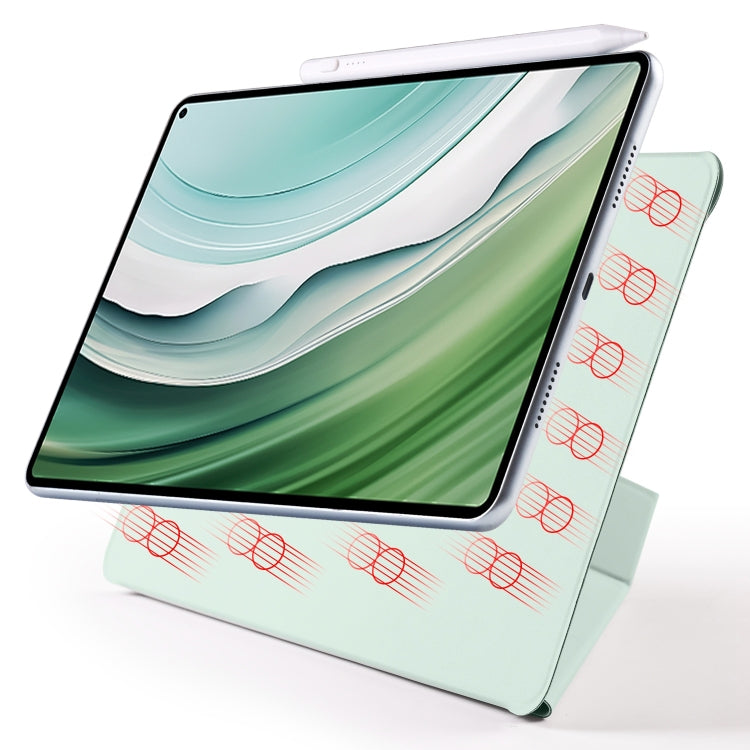 For Honor MagicPad 2 12.3 Fixed Buckle Magnetic Deformation Leather Tablet Case(Baby Green) - Honor by PMC TechLife | Online Shopping South Africa | PMC TechLife | Buy Now Pay Later Mobicred