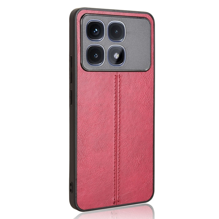 For Redmi K70 Ultra Cow Pattern Sewing Back Cover Phone Case(Red) - Xiaomi Cases by PMC Jewellery | Online Shopping South Africa | PMC Jewellery | Buy Now Pay Later Mobicred