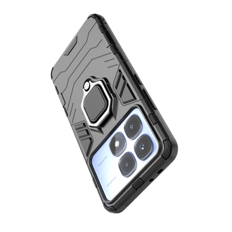 For Redmi K70 Ultra Global Shockproof PC + TPU Holder Phone Case(Black) - free shipping - PMC Jewellery - Order now!