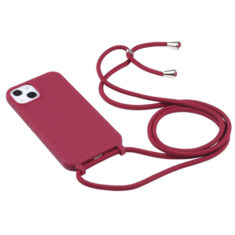 For iPhone 16 Pro Candy Colors TPU Protective Phone Case with Lanyard (Red) - iPhone 16 Pro Cases by PMC Jewellery | Online Shopping South Africa | PMC Jewellery | Buy Now Pay Later Mobicred