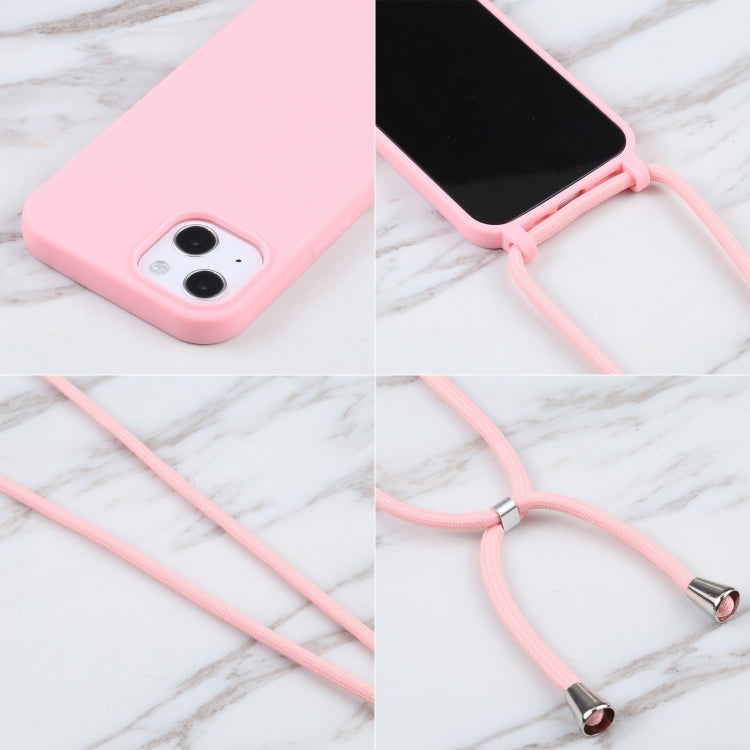 For iPhone 16 Candy Colors TPU Protective Phone Case with Lanyard(Pink) - iPhone 16 Cases by PMC TechLife | Online Shopping South Africa | PMC TechLife | Buy Now Pay Later Mobicred