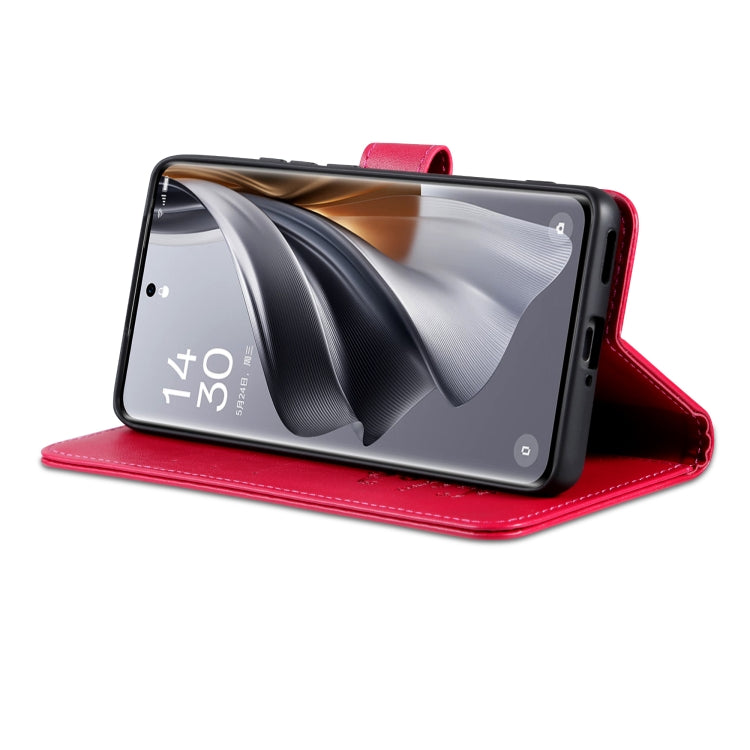 For Redmi K70 Ultra AZNS Sheepskin Texture Flip Leather Phone Case(Red) - free shipping - PMC Jewellery - Order now!