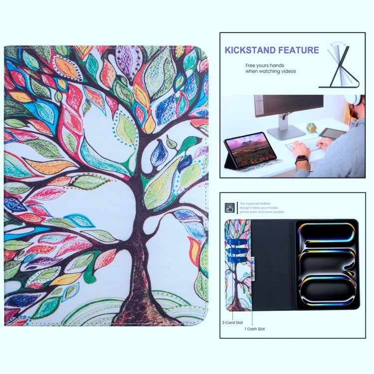 For Samsung Galaxy Tab S9 / S9 FE Colored Drawing Leather Tablet Case(Life Tree) - Galaxy Tab S9 Cases by PMC Jewellery | Online Shopping South Africa | PMC Jewellery | Buy Now Pay Later Mobicred