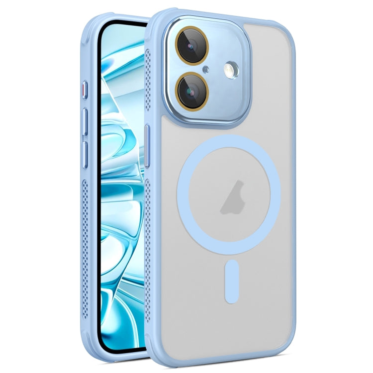 For iPhone 16 Plus Side Cooling Skin Feel Frosted MagSafe Magnetic Phone Case(Sky Blue) - iPhone 16 Plus Cases by PMC Jewellery | Online Shopping South Africa | PMC Jewellery | Buy Now Pay Later Mobicred