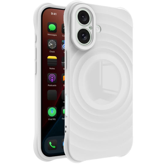 For iPhone 16 IMAK UC-6 Series Manbo Frosting Soft Phone Case(White) - iPhone 16 Cases by imak | Online Shopping South Africa | PMC Jewellery | Buy Now Pay Later Mobicred