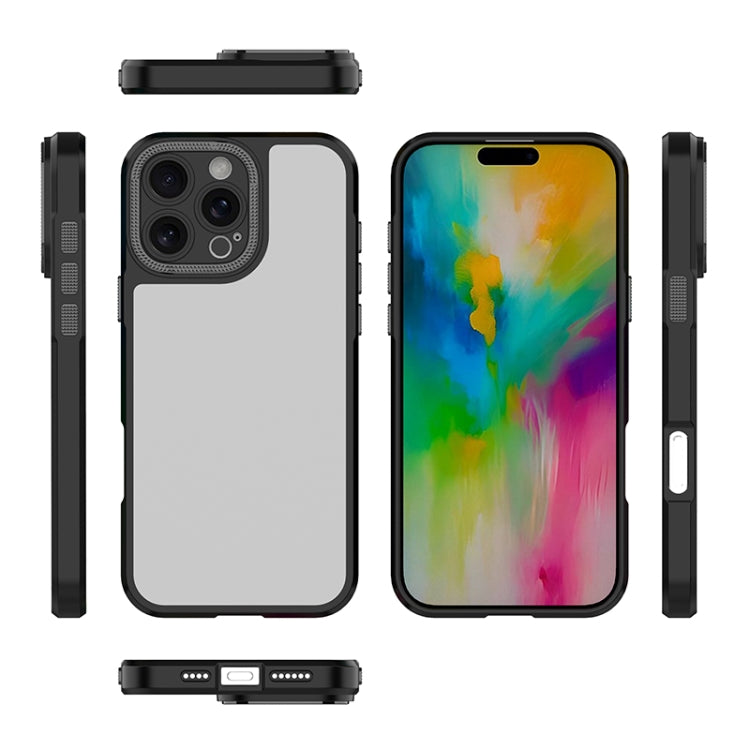 For iPhone 16 Pro Max Bodyguard Micro Matte PC Hybrid TPU Phone Case(Black) - iPhone 16 Pro Max Cases by PMC Jewellery | Online Shopping South Africa | PMC Jewellery | Buy Now Pay Later Mobicred