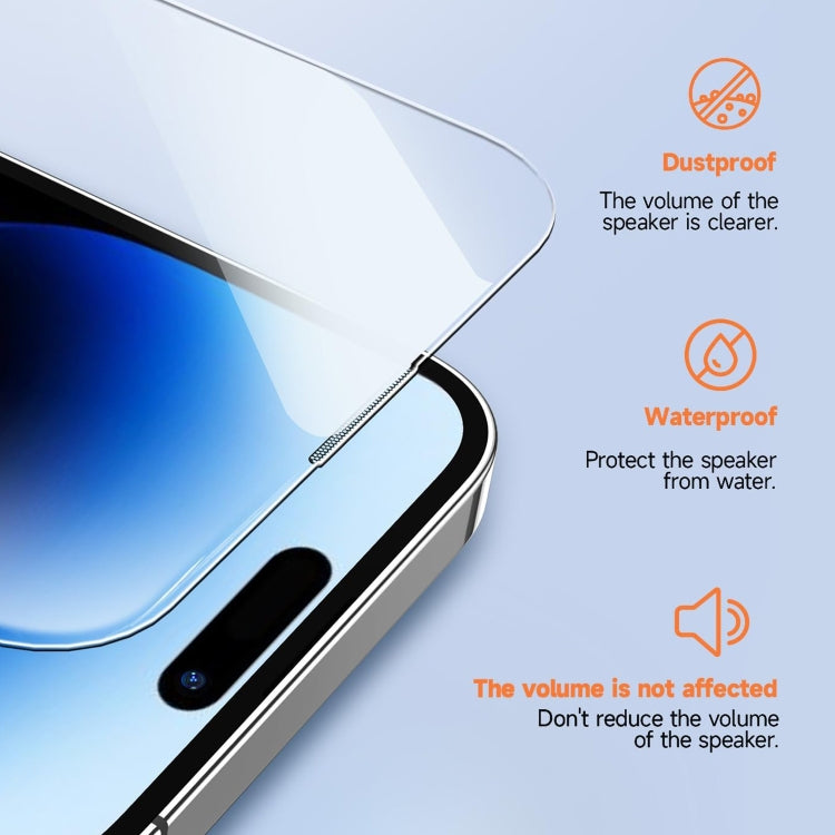 For iPhone 16 Plus LK Easy Install HD Tempered Glass Film(Black) - iPhone 16 Plus Tempered Glass by PMC Jewellery | Online Shopping South Africa | PMC Jewellery | Buy Now Pay Later Mobicred