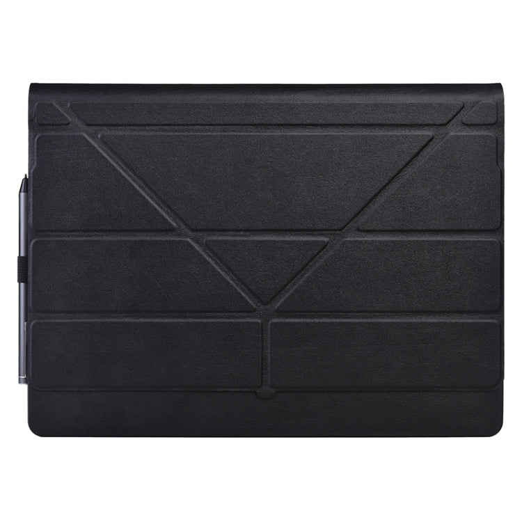 For Microsoft Surface Book 13.5 inch i5 Deformation All-inclusive Leather Laptop Case(Black) - Screen & Keyboard Cover by PMC Jewellery | Online Shopping South Africa | PMC Jewellery | Buy Now Pay Later Mobicred