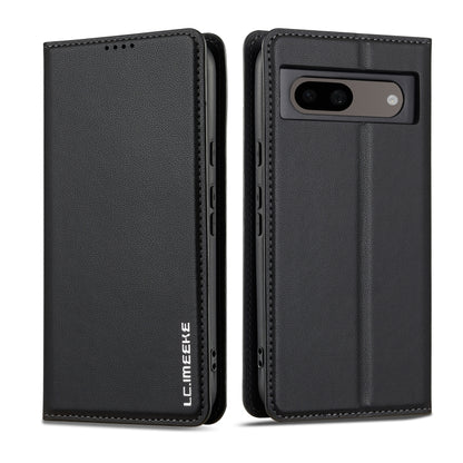 For Google Pixel 7A LC.IMEEKE L1 Series Frosted Fine Texture PU Phone Case(Black) - Google Cases by LC.IMEEKE | Online Shopping South Africa | PMC Jewellery | Buy Now Pay Later Mobicred