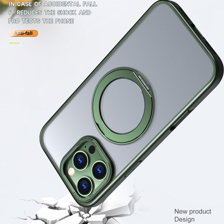 For iPhone 16 Pro Wing Series MagSafe Magnetic Ring Holder Phone Case(Green) - iPhone 16 Pro Cases by PMC Jewellery | Online Shopping South Africa | PMC Jewellery | Buy Now Pay Later Mobicred