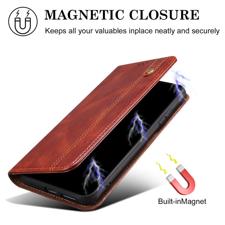 For Redmi K70 Ultra 5G Oil Wax Crazy Horse Texture Leather Phone Case(Brown) - Xiaomi Cases by PMC Jewellery | Online Shopping South Africa | PMC Jewellery | Buy Now Pay Later Mobicred