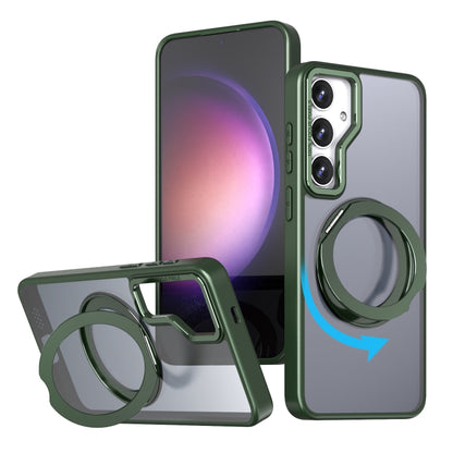 For Samsung Galaxy S24+ 5G Wing Series MagSafe Magnetic Ring Holder Phone Case(Green) - Galaxy S24+ 5G Cases by PMC Jewellery | Online Shopping South Africa | PMC Jewellery | Buy Now Pay Later Mobicred