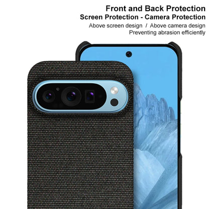 For Google Pixel 9 Pro XL imak Ruiyi Series Cloth Texture PU + PC Phone Case(Black) - Google Cases by imak | Online Shopping South Africa | PMC Jewellery | Buy Now Pay Later Mobicred