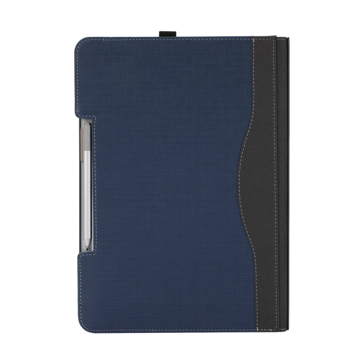 For Microsoft Surface Laptop Studio 2 Herringbone Texture Leather Laptop Protective Case(Dark Blue) - Screen & Keyboard Cover by PMC Jewellery | Online Shopping South Africa | PMC Jewellery | Buy Now Pay Later Mobicred