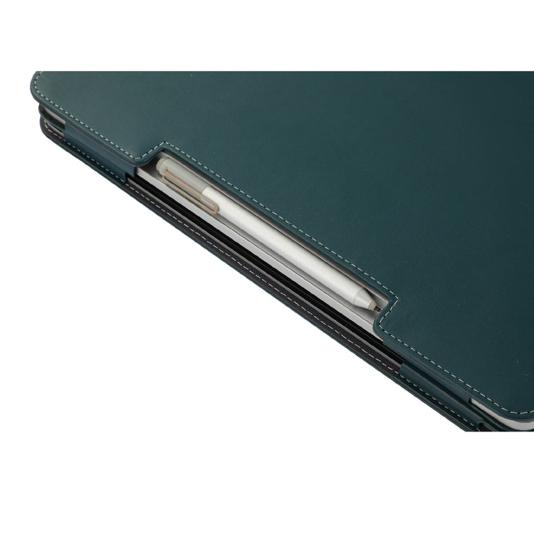 For Microsoft Surface Laptop Studio 2 Vegan Leather Laptop Protective Case(Dark Green) - Screen & Keyboard Cover by PMC Jewellery | Online Shopping South Africa | PMC Jewellery | Buy Now Pay Later Mobicred