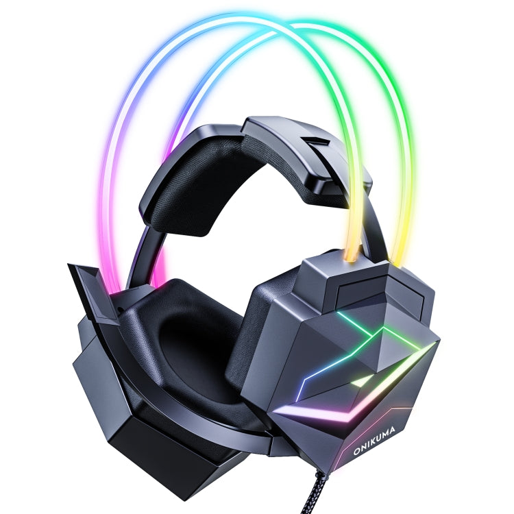 ONIKUMA X20 RGB Colorful Head-mounted Wired Gaming Earphone, Length: 1.8m - Multimedia Headset by ONIKUMA | Online Shopping South Africa | PMC Jewellery | Buy Now Pay Later Mobicred