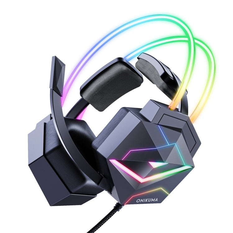 ONIKUMA X20 RGB Colorful Head-mounted Wired Gaming Earphone, Length: 1.8m - Multimedia Headset by ONIKUMA | Online Shopping South Africa | PMC Jewellery | Buy Now Pay Later Mobicred