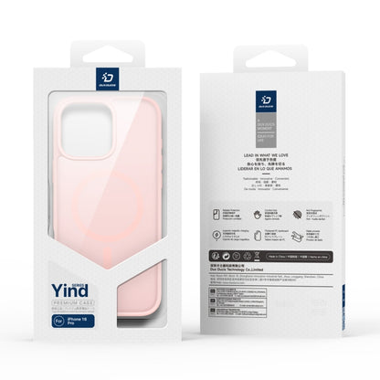 For iPhone 16 Pro DUX DUCIS Yind Series MagSafe TPU Hybrid PC Phone Case(Light Pink) - iPhone 16 Pro Cases by DUX DUCIS | Online Shopping South Africa | PMC Jewellery | Buy Now Pay Later Mobicred