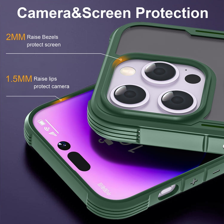 For iPhone 16 Pro Max Skin Feel Frosted MagSafe Magnetic PC Hybrid TPU Phone Case(Green) - iPhone 16 Pro Max Cases by PMC Jewellery | Online Shopping South Africa | PMC Jewellery | Buy Now Pay Later Mobicred